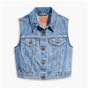 Levi's Light Blue Denim Vest
